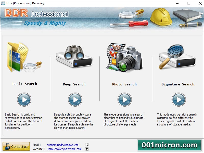 Screenshot of Windows Disk Recovery 5.8.4.1