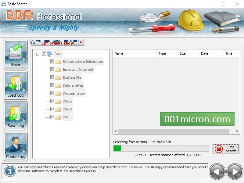 Screenshot of File Recovery Free