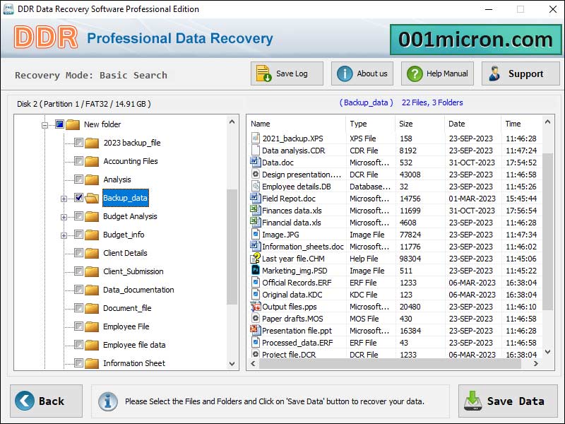 Récupérer Fichiers 5.8.4.1