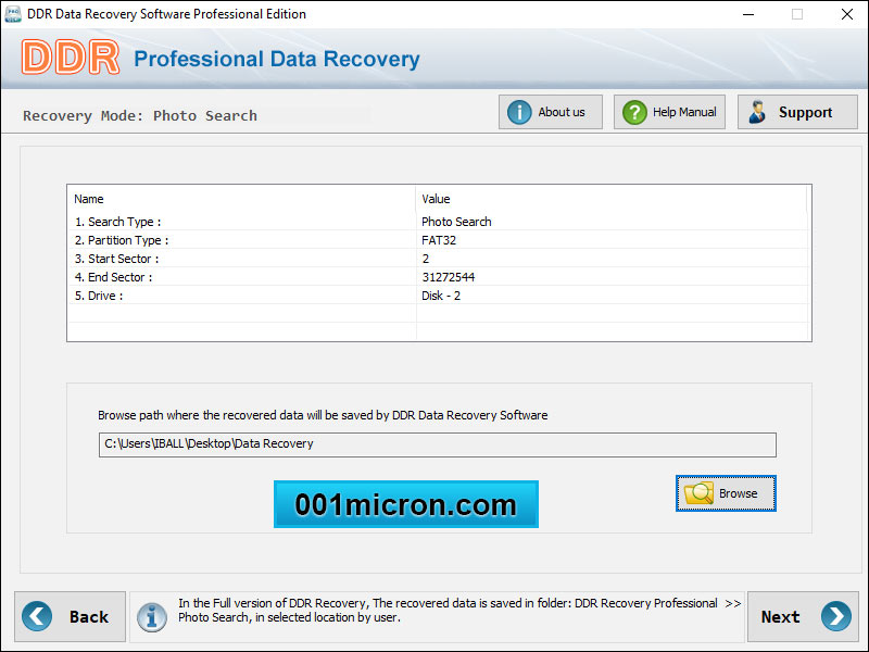 Screenshot of Recuperare i File Cancellati