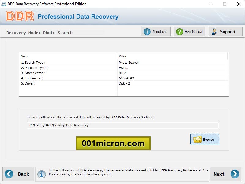 Screenshot of Windows Data Recovery Software 5.8.4.1