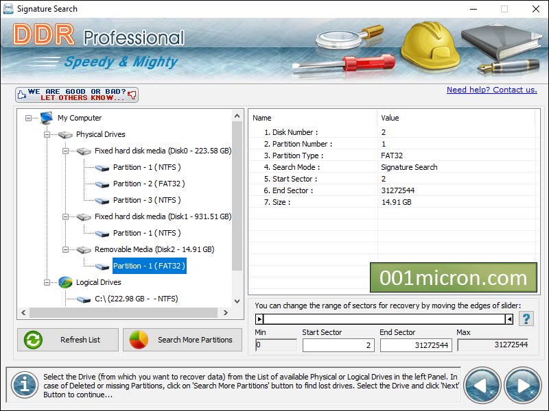 Screenshot of Best Data Recovery