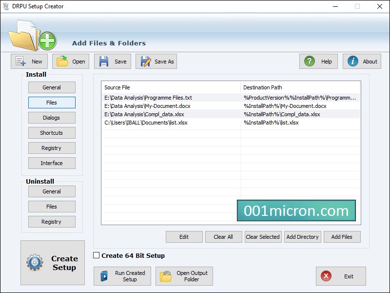 Screenshot of Setup Installer Software