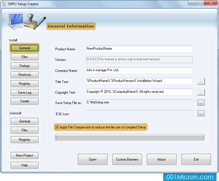 Setup Installer Software Screenshot