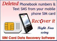 Software for SIM card memory recovery