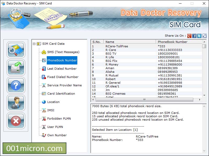 Software, recover, salvage, deleted, misplaced, text, message, contact, information, mobile, phone, sim, card, application, retrieve, dialed, number, call, history, tool, utility, rescue, restore, lost,  erase, SMS, inbox, outbox, Windows, PC