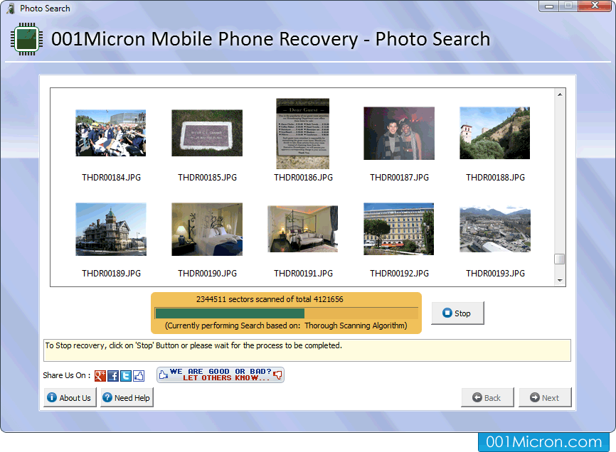 Mobile Phone Data Recovery Software Screenshot