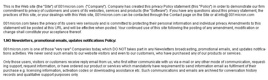 Privacy Policy